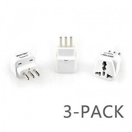 BESTEK Type IT USA to Italy 3 Pack